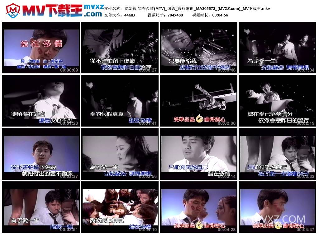 梁朝伟-错在多情(MTV)_国语_流行歌曲_MA305573